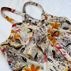 BANANA REPUBLIC Tropical Bird Print Top